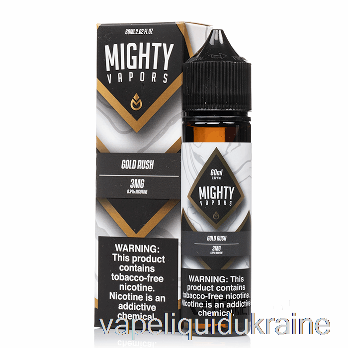 Vape Liquid Ukraine Gold Rush - Mighty Vapors - 60mL 3mg